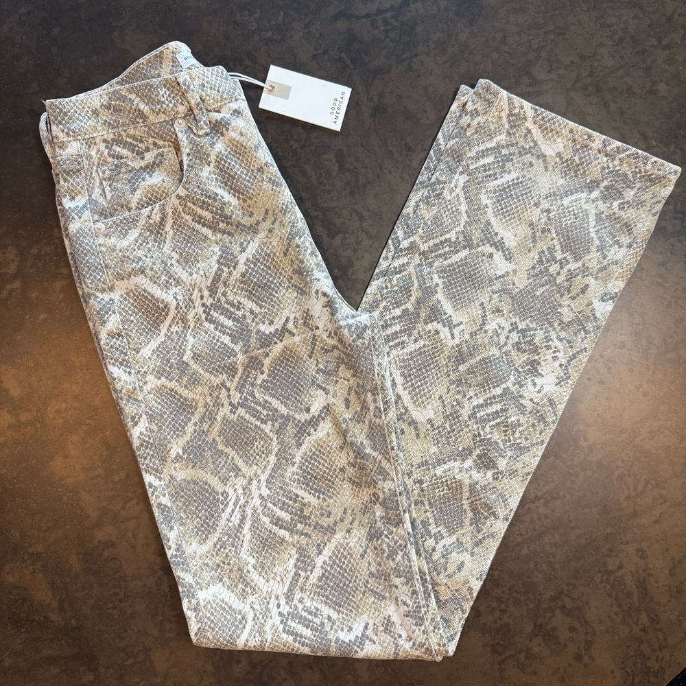 Good American Snake Print Pants 4/27